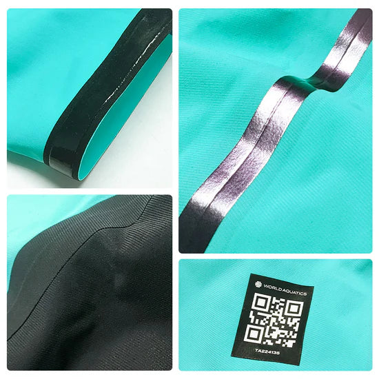 R-SKIN Competition Kneeskin I Teal I World Aquatics Approved Tech Suit