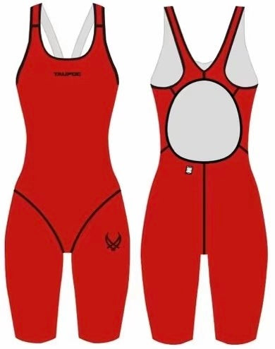 R-SKIN Competition Kneeskin I Red I World Aquatics Approved Tech Suit