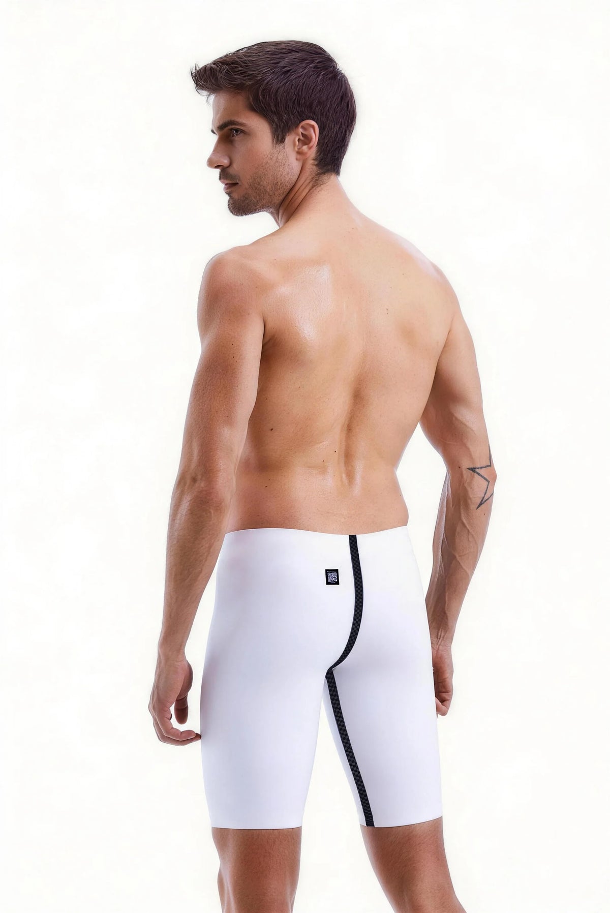 R-SKIN Competition Jammer I White I  World Aquatics Approved Tech Suit